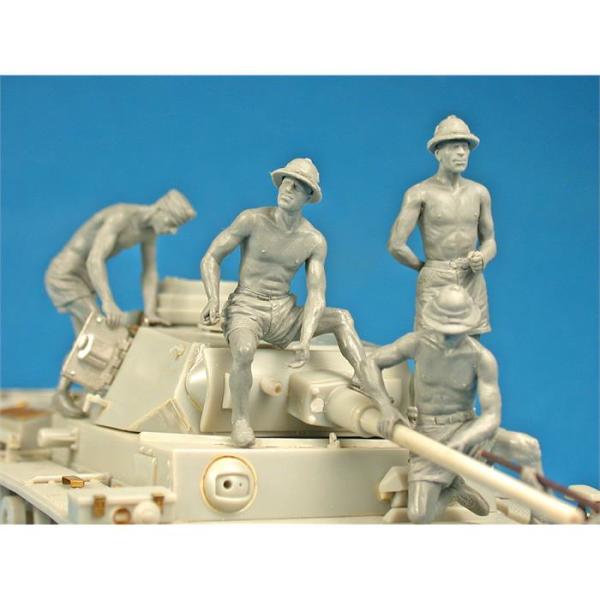 MiniArt Alman Tank Mürettebatı Afrika Korps. Özel Üretim