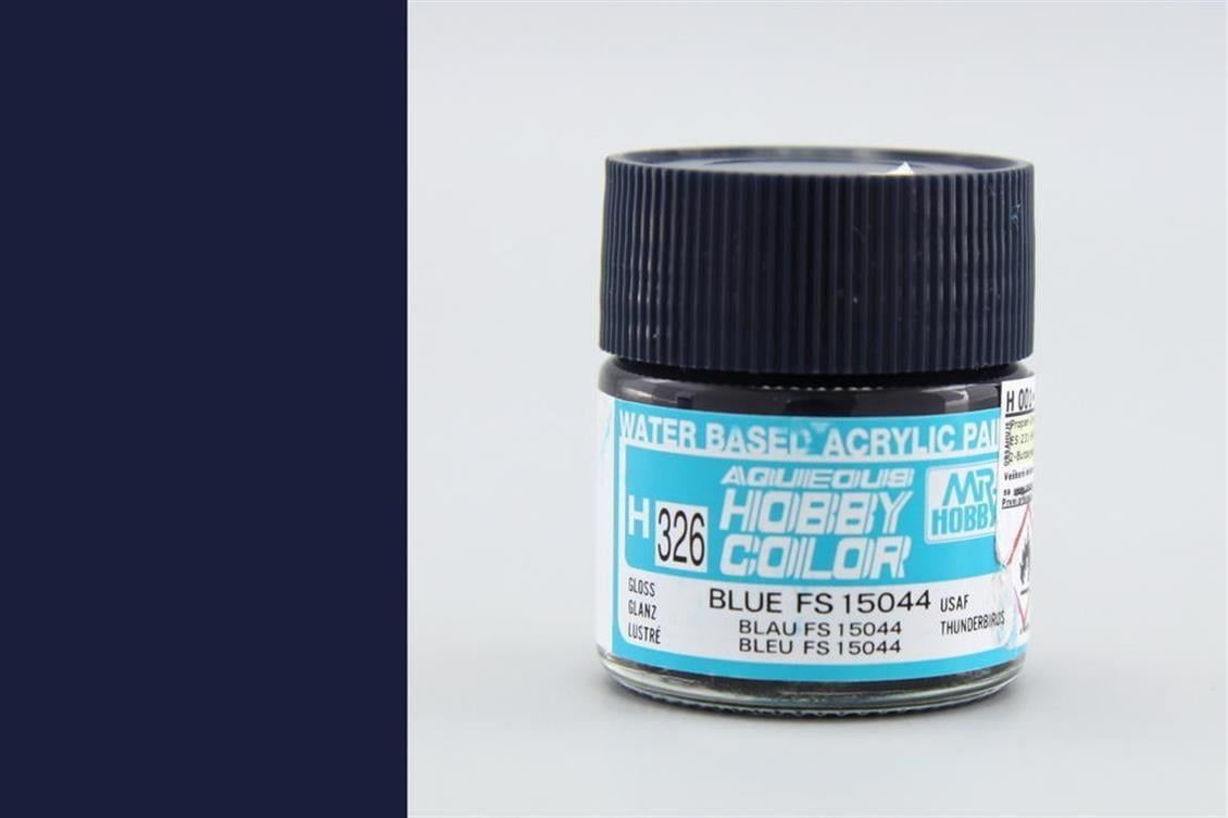 Mr.Hobby H-326 10 ml. Gloss Blue FS15044, Aqueous Serisi Model Boyası