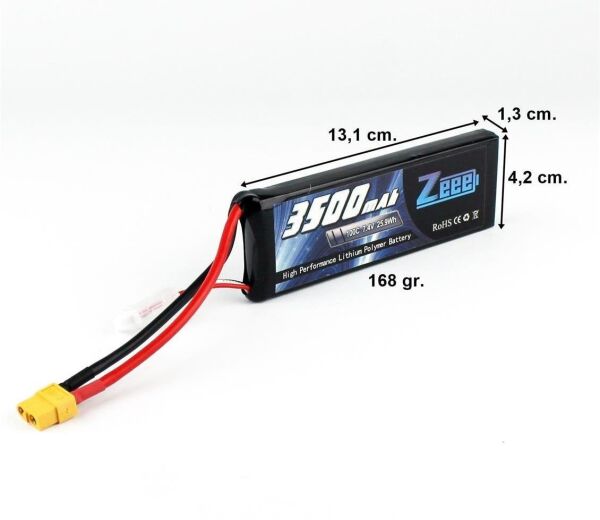 Zeee Power 7.4V 3500 mAh 100C Li-Polymer Pil