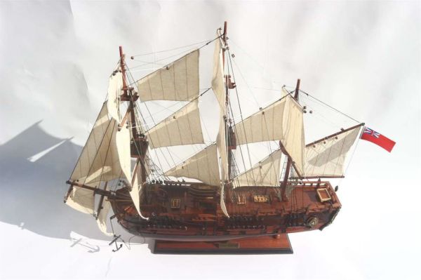 Gianhien Ts0006W60 Hms Bark Endeavour Ahşap Hazır Yelkenli Savaş Gemisi Maketi