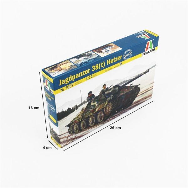 Italeri 7057S 1/72 Ölçek, Jagdpanzer 38(t) Hetzer Tank, Plastik Model kiti