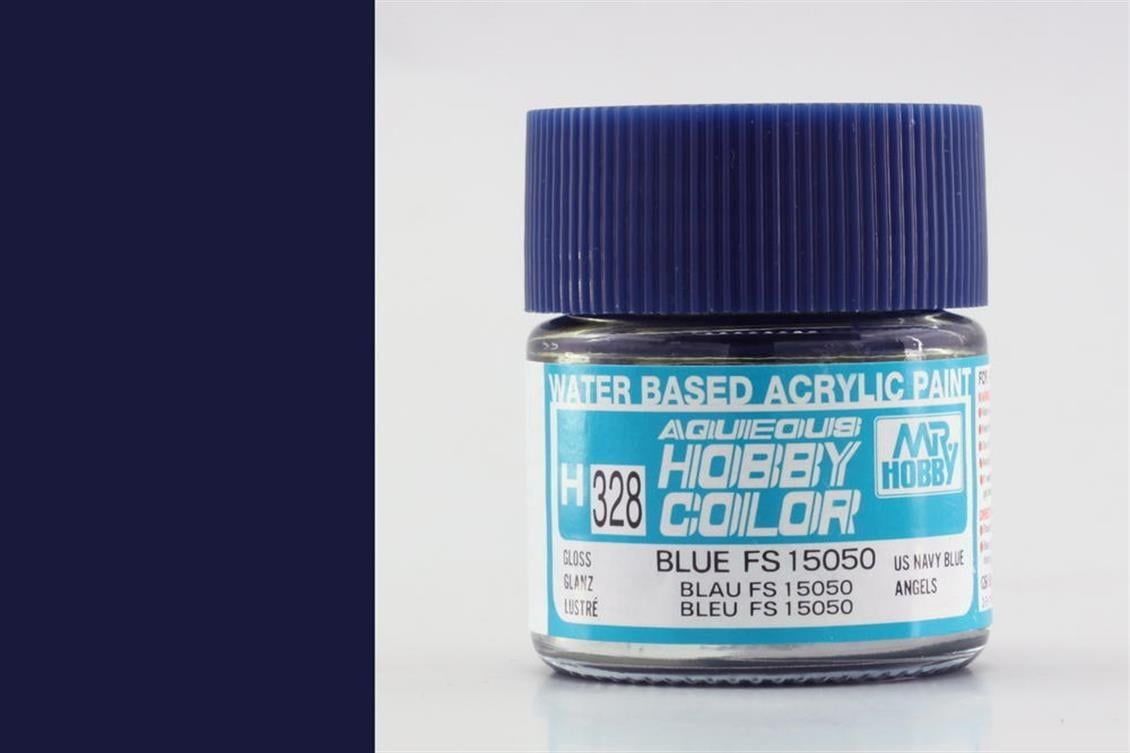 Mr.Hobby H-328 10 ml. Gloss Blue FS15050, Aqueous Serisi Model Boyası