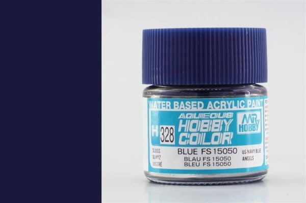 Mr.Hobby H-328 10 ml. Gloss Blue FS15050, Aqueous Serisi Model Boyası