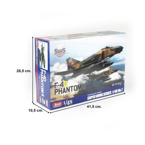 SWS 48-07 1/48 Ölçek, F-4D Phantom II Savaş Uçağı, Plastik Model kiti