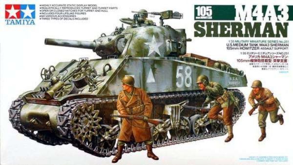 1/35 M4A3 Sherman, 105mm Howitzer