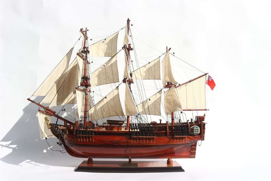 Gianhien Ts0020W60 Hms Bounty Ahşap Hazır Yelkenli Savaş Gemisi Maketi