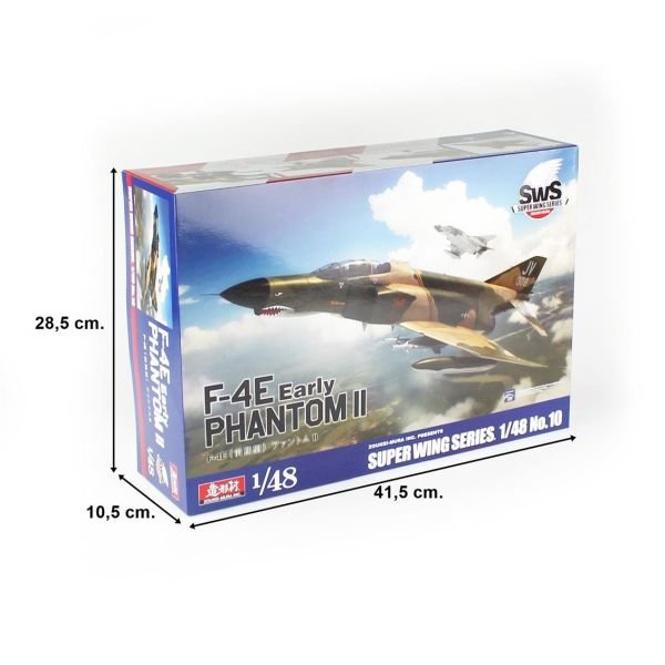 SWS 48-10 1/48 Ölçek, F-4E Early Phantom II Savaş Uçağı, Plastik Model kiti