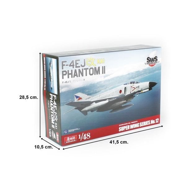 SWS 48-12 1/48 Ölçek, F-4EJ Kai Phantom II Savaş Uçağı, Plastik Model kiti