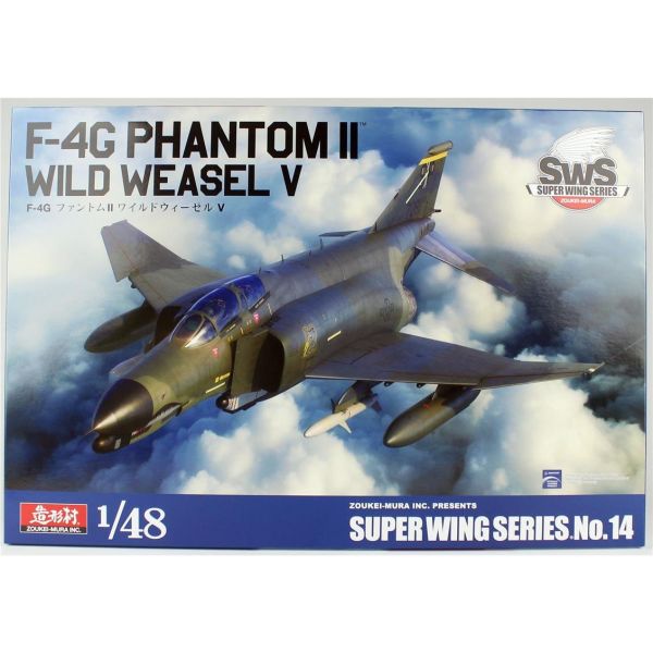 SWS 48-14 1/48 Ölçek, F-4G Phantom II (Wild Weasel V) Savaş Uçağı, Plastik Model kiti