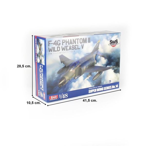 SWS 48-14 1/48 Ölçek, F-4G Phantom II (Wild Weasel V) Savaş Uçağı, Plastik Model kiti