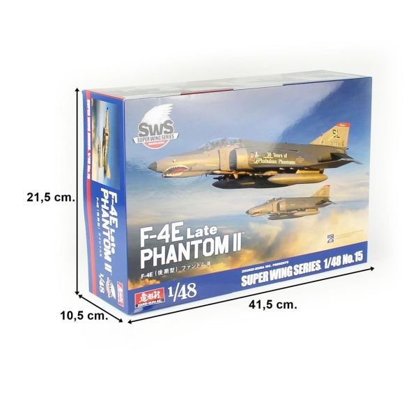 SWS 48-15 1/48 Ölçek, F-4E Late Phantom II Savaş Uçağı, Plastik Model kiti