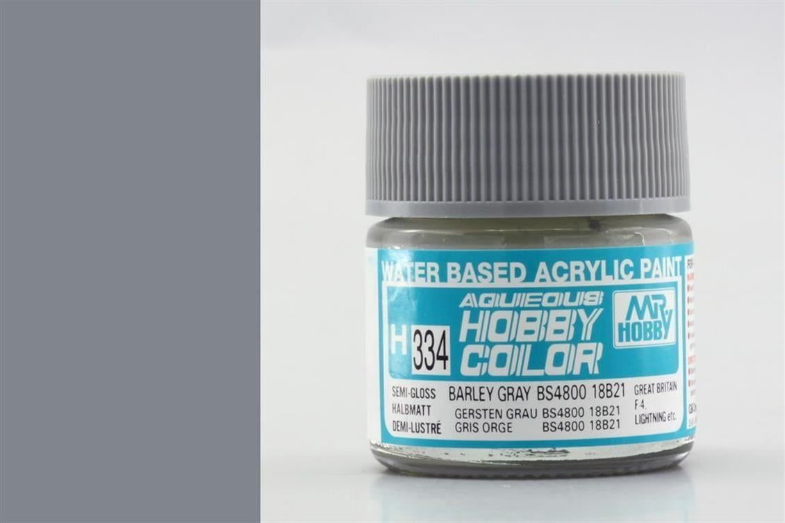 Mr.Hobby H-334 10 ml. Barley Gray BS4800/18B21, Aqueous Serisi Model Boyası