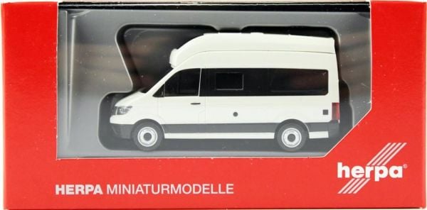 Herpa 096294 1/87 Ölçek, VW Crafter Minibüs, Beyaz, Sergilemeye Hazır Model Araç