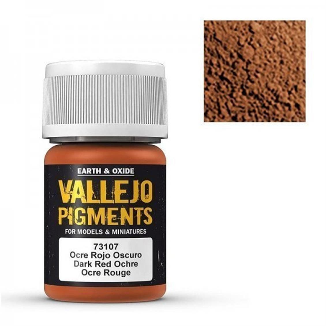 Vallejo 73107 35 ml. Dark Red Ochre, Model Boyası Pigmenti