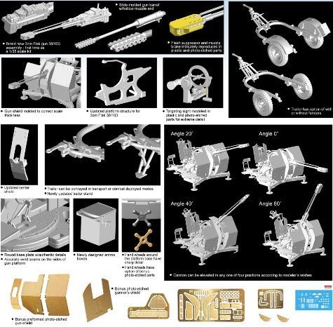 1/35 3cm Flak w/Trailer