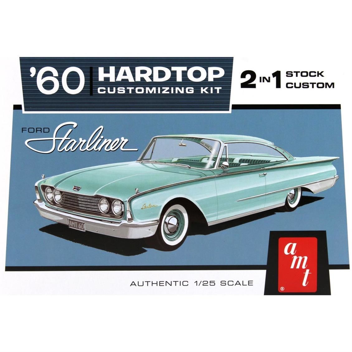 AMT 1055 1/25 Ölçek, 1960 Ford Starliner Araba, Plastik Model kiti