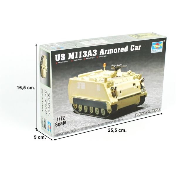 Trumpeter 07240 1/72 Ölçek, M113A3  Zırhlı Personel Taşıyıcı, Plastik Model Kiti