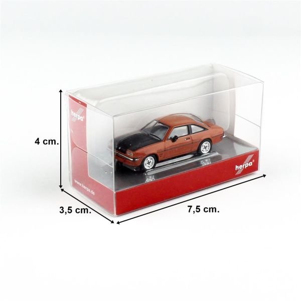 Herpa 024389-008 1/87 Ölçek, Opel Manta B. Siena Kırmızısı, Sergilemeye Hazır Model Araç