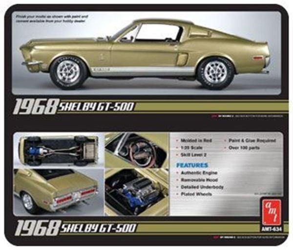 AMT 634 1/25 Ölçek, 1968 Shelby GT500