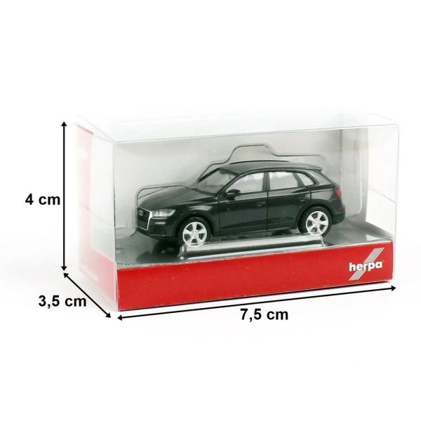 Herpa 038621-003 1/87 Ölçek, Audi Q5, Gri, Sergilemeye Hazır Model Araç