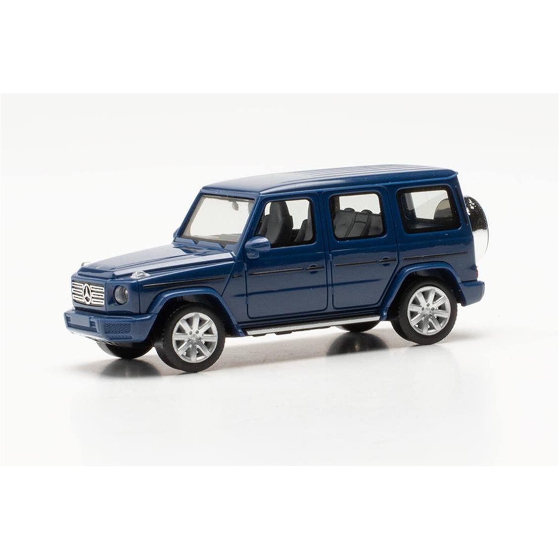 Herpa 420280-002 1/87 Ölçek, Mercedes-Benz G-class Cip, Koyu Mavi, Sergilemeye Hazır Model Araç