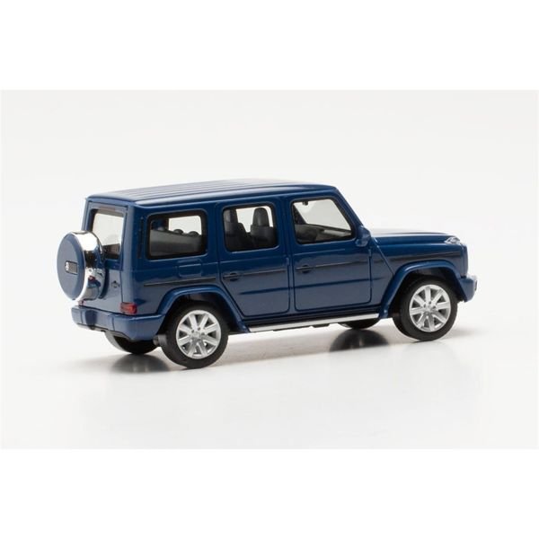 Herpa 420280-002 1/87 Ölçek, Mercedes-Benz G-class Cip, Koyu Mavi, Sergilemeye Hazır Model Araç