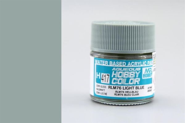 Mr.Hobby H-417 10 ml. RLM76 Light Blue , Aqueous Serisi Model Boyası