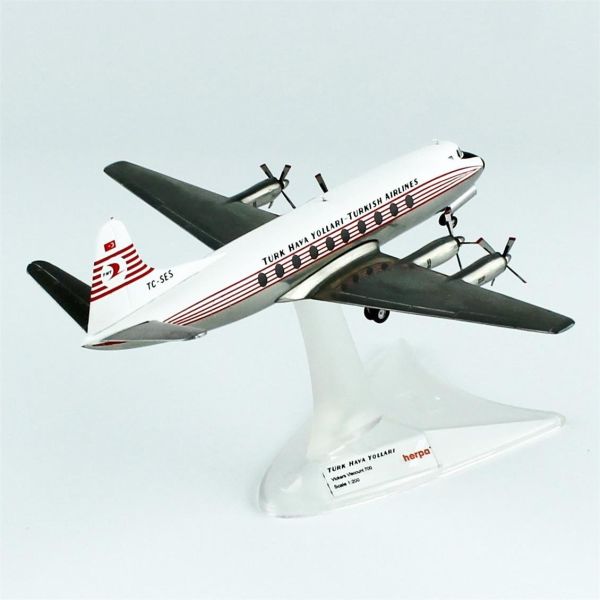 Herpa 572866 1/200 Ölçek, THY Vickers Viscount 700 - TC-SES, Sergilemeye Hazır Model Araç