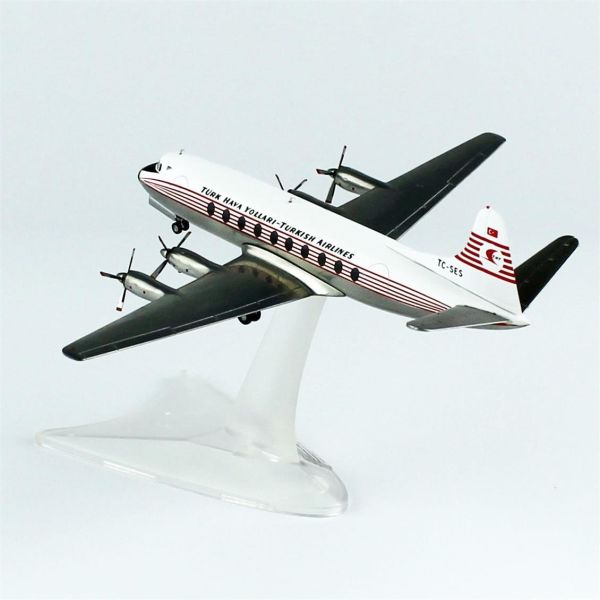 Herpa 572866 1/200 Ölçek, THY Vickers Viscount 700 - TC-SES, Sergilemeye Hazır Model Araç