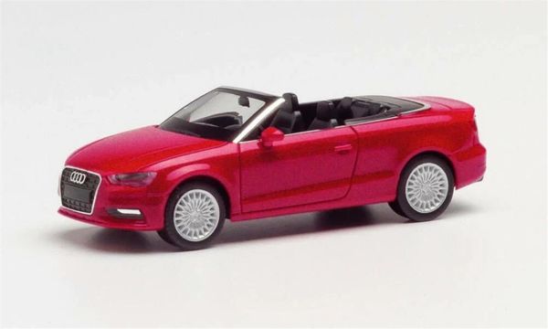 Herpa 038300-002 1/87 Ölçek, Audi A3 Cabrio, Kırmızı, Sergilemeye Hazır Model Araç