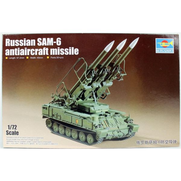 Trumpeter 07109 1/72 Ölçek, Rus SAM-6 Uçaksavar Füzesi, Plastik Model Kiti