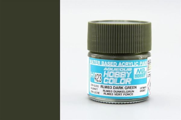 Mr.Hobby H-423 10 ml. RLM83 Dark Green, Aqueous Serisi Model Boyası