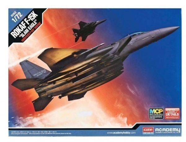 Academy 12554 1/72 Ölçek, ROKAF F-15K Slam Eagle Savaş Uçağı, Plastik Model kiti