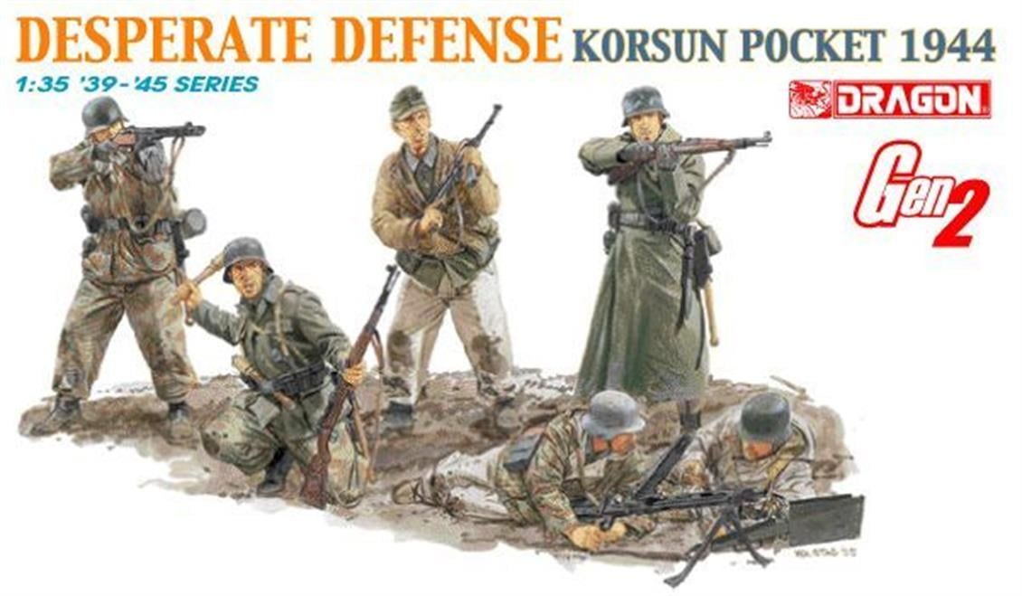 Dragon 6273 1/35 Ölçek, Umutsuz Savunma (Korsun Pocket 1944) Asker Figürleri Plastik Model Kiti