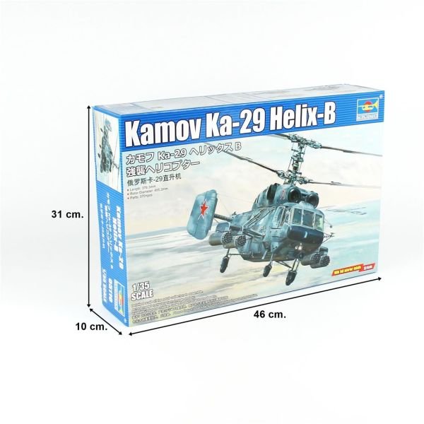 Trumpeter 05110 1/35 Ölçek, Kamov Ka-29 Helix-B Helikopter, Plastik Model Kiti