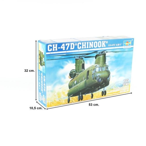 Trumpeter 05105 1/35 Ölçek, CH-47D (CHINOOK) Helicopter, Plastik Model Kiti