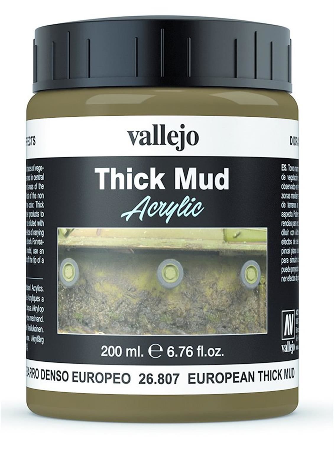 Vallejo 26807 200 ml. European Spalsh, Çamur Dokusu