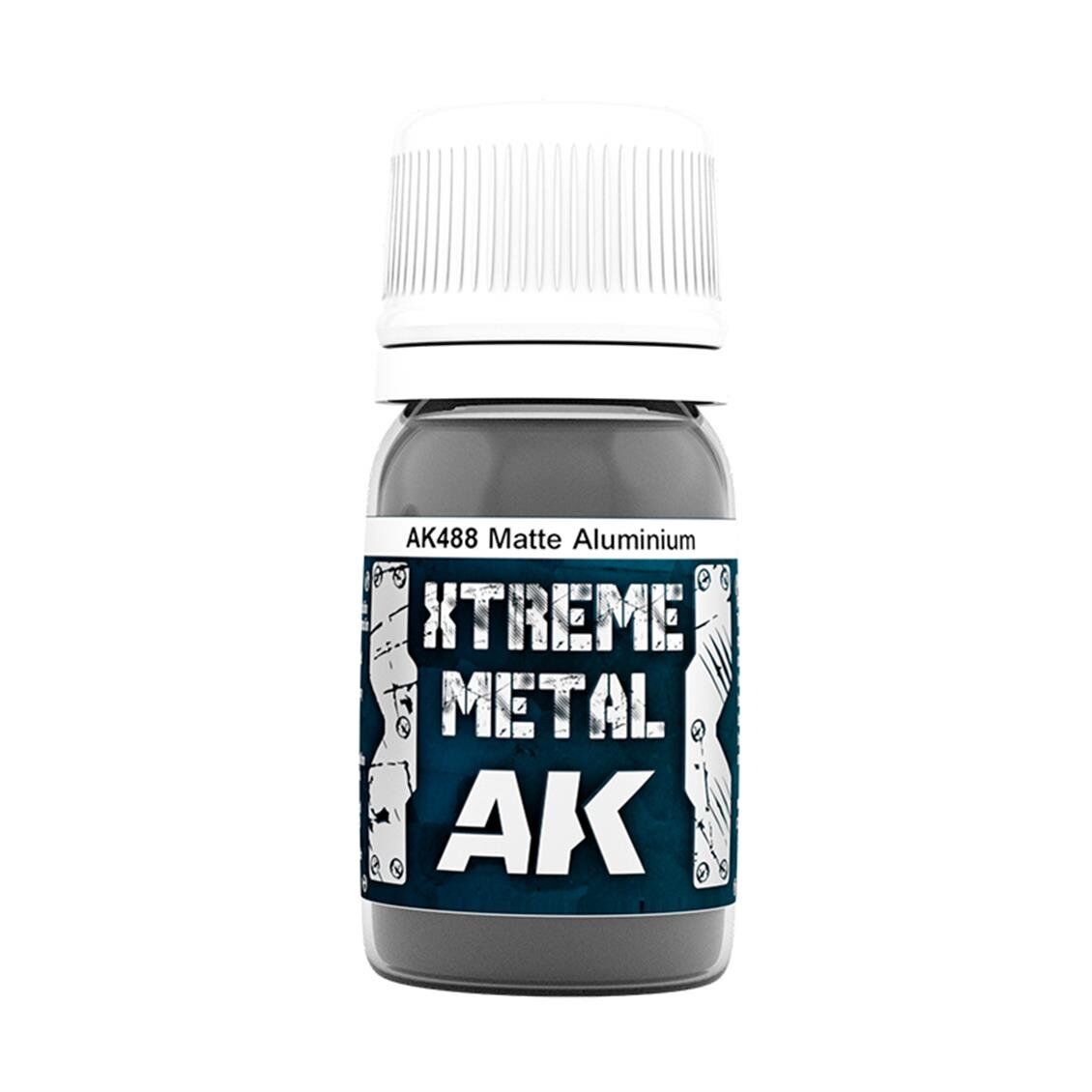 AK 488 30 ml. Mat Aliminyum Rengi, Xtreme Metal Serisi Model Boyası