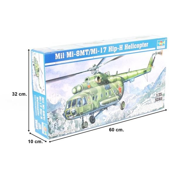 Trumpeter 05102 1/35 Ölçek, Mil Mi-17 Hip-H Helikopter, Plastik Model Kiti