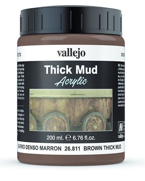 Vallejo 26811 200 ml. Brown Splash, Çamur Dokusu