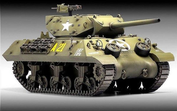 Academy 13288 1/35 Ölçek, US ARMY M10 GMC (70.Yıl Normandiya Çıkartması) Tankı, Plastik Model kiti