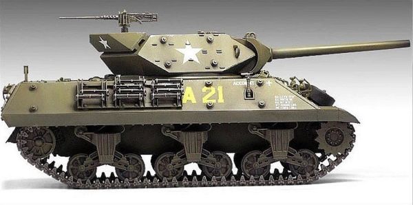 Academy 13288 1/35 Ölçek, US ARMY M10 GMC (70.Yıl Normandiya Çıkartması) Tankı, Plastik Model kiti