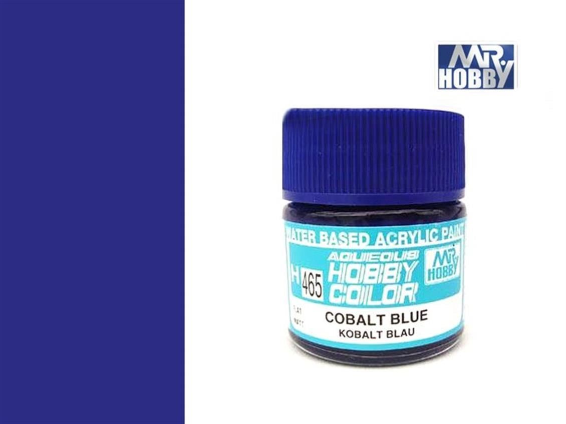 Mr.Hobby H-465 10 ml. Cobalt Blue, Aqueous Serisi Model Boyası