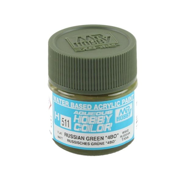 Mr.Hobby H-511 10 ml. Russian Green (4BO), Aqueous Serisi Model Boyası