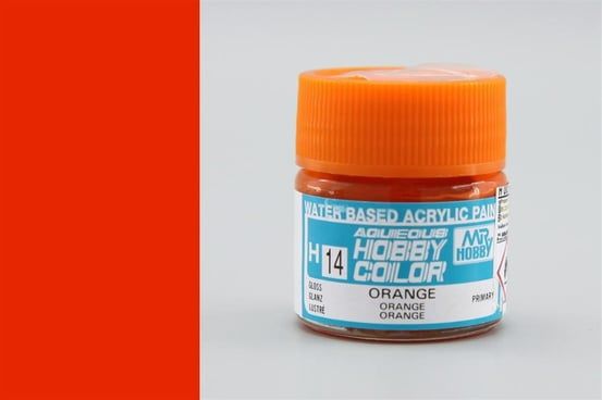 GUNZE H014 10 ML. ORANGE, AQUEOUS SERİSİ MAKET BOYASI