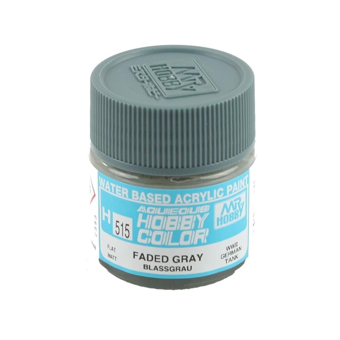 Mr.Hobby H-515 10 ml. Faded Gray (Blassgrau), Aqueous Serisi Model Boyası