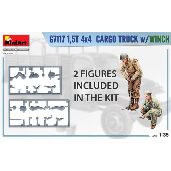 MiniArt G7117 1,5T 4×4 Vinçli Kasalı Kamyon