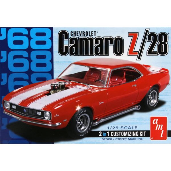 AMT 868 1/25 Ölçek, 1968 Camaro Z/28 Araba, Plastik Model kiti