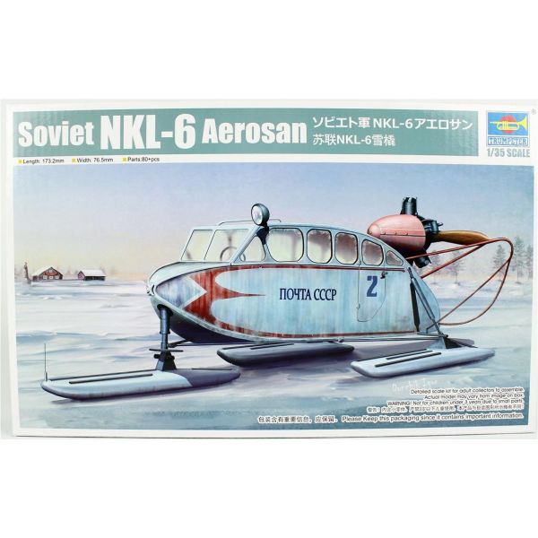 Trumpeter 02355 1/35 Ölçek, Sovyet NKL-6 Aerosan Motorlu Kızak, Plastik Model Kiti