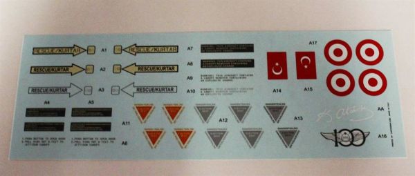 Babibi DBT01095 1/32 Ölçek, F-16 C/D, 192.Kaplan Filo, Dekal Çıkartma